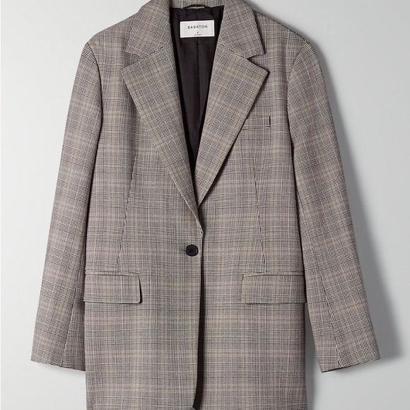 Babaton Jackets & Blazers - Babaton Lockwood Blazer, Glencheck - Size L